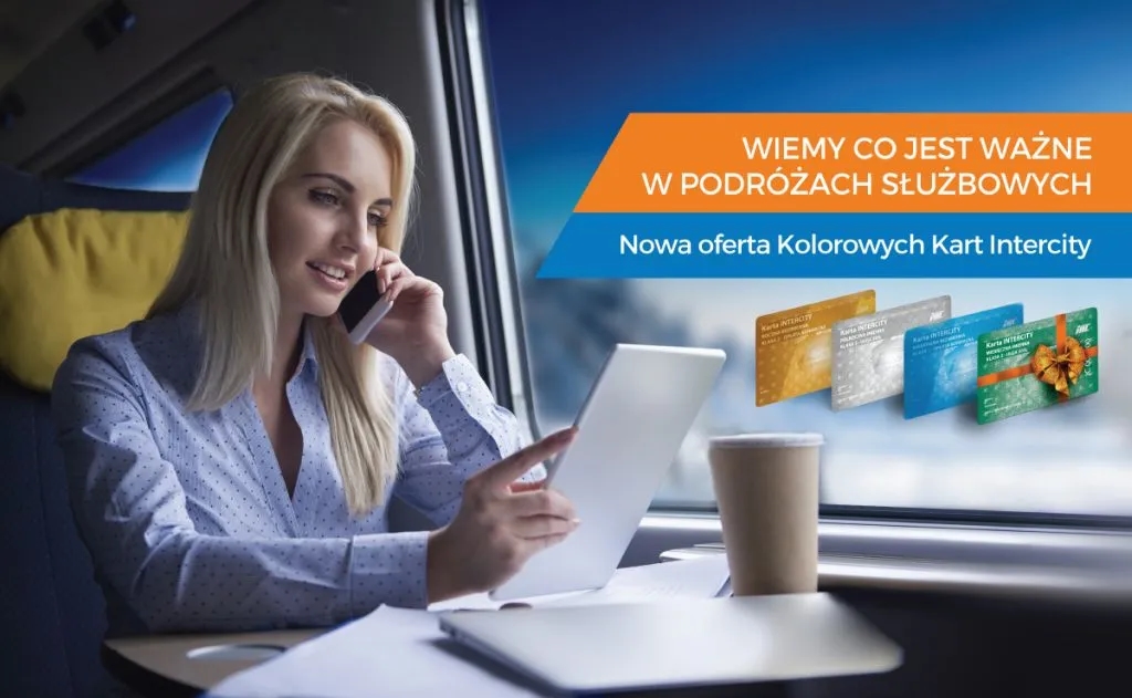 Kolorowa karta intercity - oszczędzaj na podróżach pociągiem w Polsce